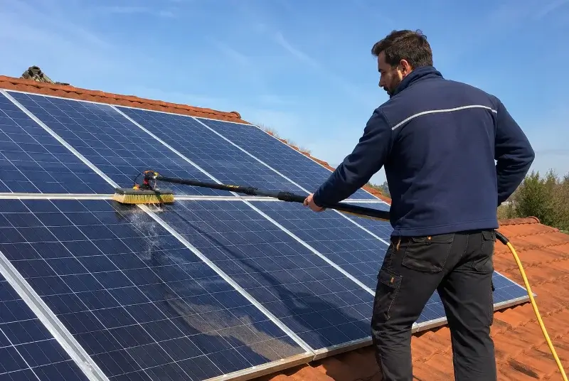 Nettoyage et entretien de panneaux solaires à Meillac